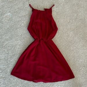 Burgundy / red dress